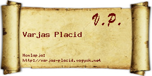 Varjas Placid névjegykártya